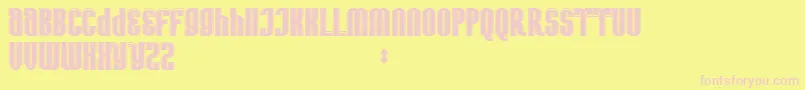 AvatarBold Font – Pink Fonts on Yellow Background