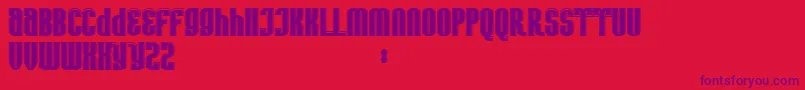 AvatarBold Font – Purple Fonts on Red Background