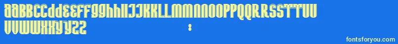 AvatarBold Font – Yellow Fonts on Blue Background