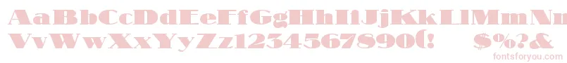 NubianRegular Font – Pink Fonts on White Background