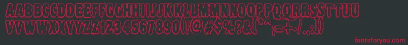 Vtc Nightofthedrippydeadouttie Font – Red Fonts on Black Background