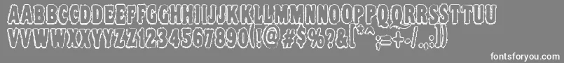 Vtc Nightofthedrippydeadouttie Font – White Fonts on Gray Background