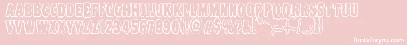 Vtc Nightofthedrippydeadouttie Font – White Fonts on Pink Background