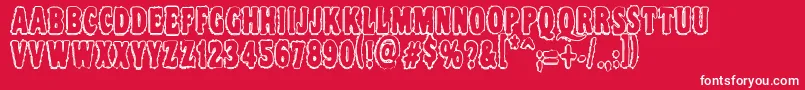 Vtc Nightofthedrippydeadouttie Font – White Fonts on Red Background