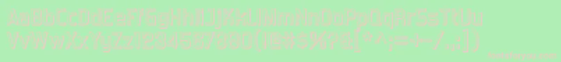 ForgottenfuturistshadowRegular Font – Pink Fonts on Green Background