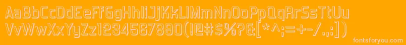 ForgottenfuturistshadowRegular Font – Pink Fonts on Orange Background