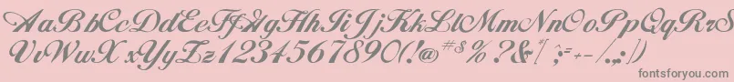 More about Hancock Font Hancock Font – Gray Fonts on Pink Background