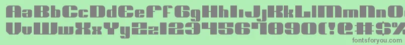 Nolov2 Font – Gray Fonts on Green Background