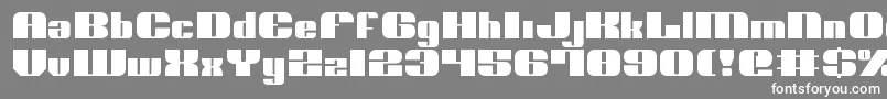 フォントNolov2 – 灰色の背景に白い文字