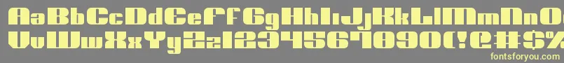 Nolov2 Font – Yellow Fonts on Gray Background