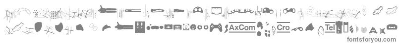 Crocrotraumax Font – Gray Fonts on White Background