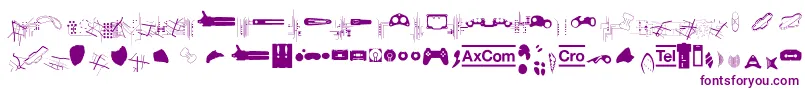Crocrotraumax Font – Purple Fonts on White Background