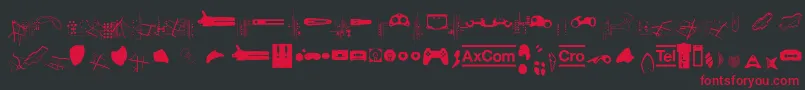 Crocrotraumax Font – Red Fonts on Black Background