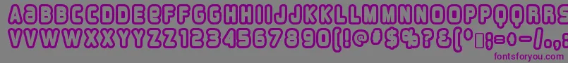 OverloadburnRegular Font – Purple Fonts on Gray Background