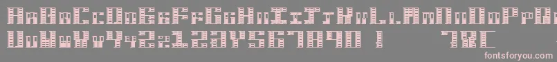 Weitere Informationen zur HardbaqRegular-Schriftart HardbaqRegular-Schriftart – Rosa Schriften auf grauem Hintergrund