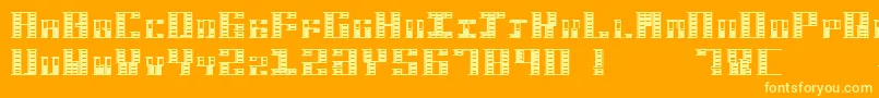More about HardbaqRegular Font HardbaqRegular Font – Yellow Fonts on Orange Background