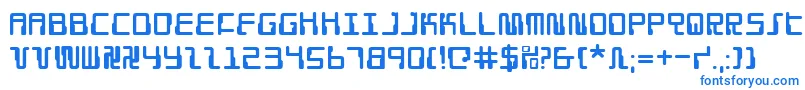 Droid ffy Font – Blue Fonts on White Background