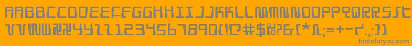 Шрифт Droid ffy – серые шрифты на оранжевом фоне