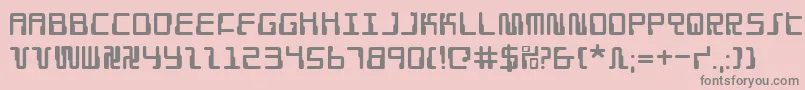 Droid ffy Font – Gray Fonts on Pink Background