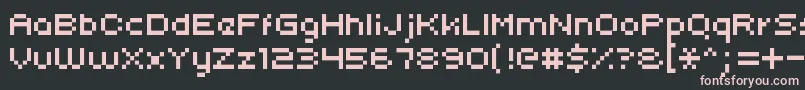Uni05 Font – Pink Fonts on Black Background