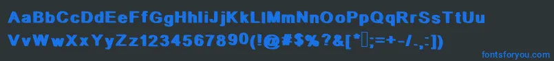 StopIt Font – Blue Fonts on Black Background