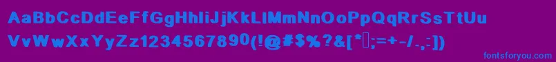 Шрифт StopIt – синие шрифты на фиолетовом фоне
