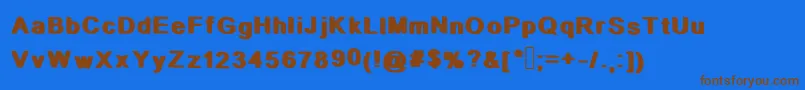 Шрифт StopIt – коричневые шрифты на синем фоне