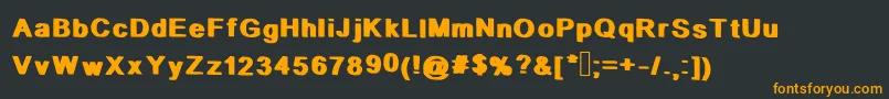 Шрифт StopIt – оранжевые шрифты на чёрном фоне