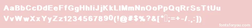 フォントStopIt – ピンクの背景に白い文字