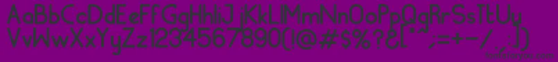 MachalaSans Font – Black Fonts on Purple Background