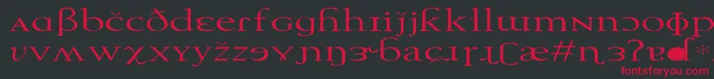 TechphoneticEx Font – Red Fonts on Black Background