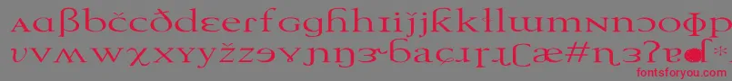 More about TechphoneticEx Font TechphoneticEx Font – Red Fonts on Gray Background