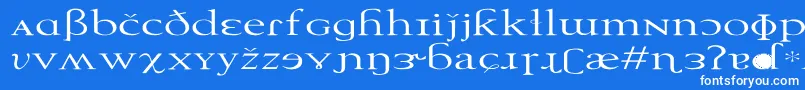 TechphoneticEx Font – White Fonts on Blue Background