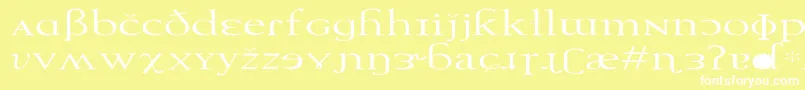 TechphoneticEx Font – White Fonts on Yellow Background