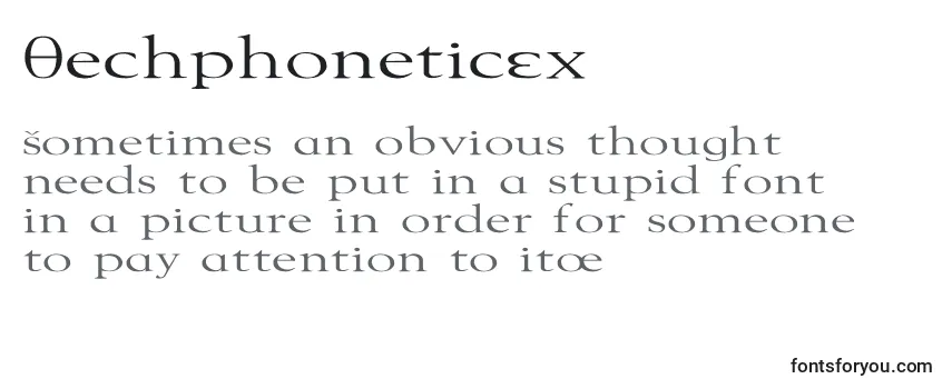 Review of the TechphoneticEx Font