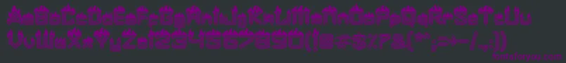 Шрифт Fire – фиолетовые шрифты на чёрном фоне