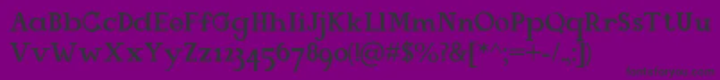 Mangala Font – Black Fonts on Purple Background