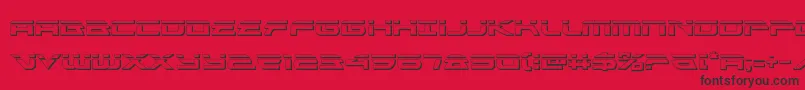 Alexisv3bullet Font – Black Fonts on Red Background