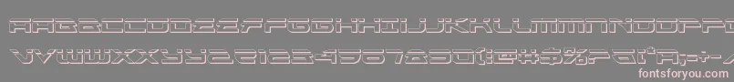 フォントAlexisv3bullet – 灰色の背景にピンクのフォント