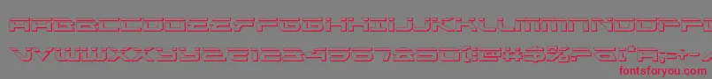 Alexisv3bullet Font – Red Fonts on Gray Background