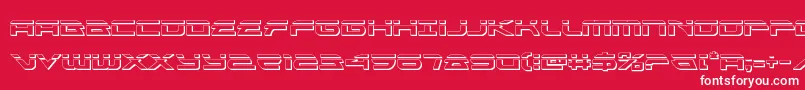 Alexisv3bullet Font – White Fonts on Red Background