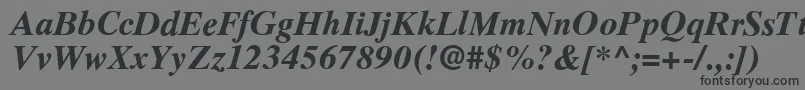 RomanelevenBold Font – Black Fonts on Gray Background