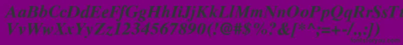 RomanelevenBold Font – Black Fonts on Purple Background