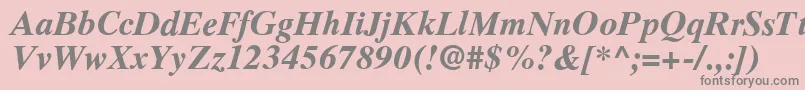 RomanelevenBold Font – Gray Fonts on Pink Background