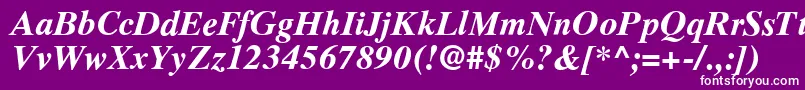 RomanelevenBold Font – White Fonts on Purple Background