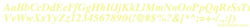 RomanelevenBold Font – Yellow Fonts on White Background