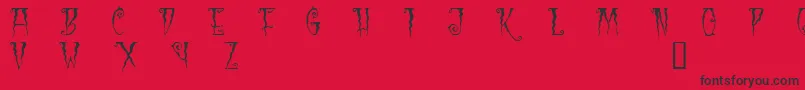 BlackCow Font – Black Fonts on Red Background