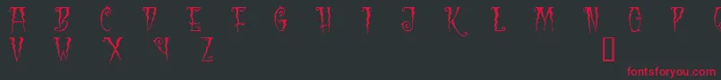BlackCow Font – Red Fonts on Black Background