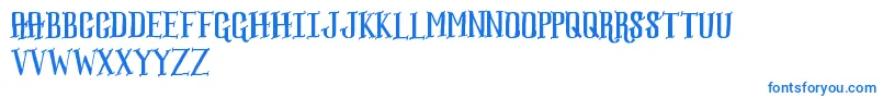Bull-Schriftart – Blaue Schriften
