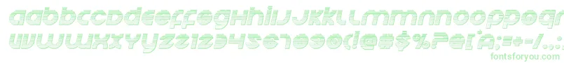 Echostationgchromeital-Schriftart – Grüne Schriften